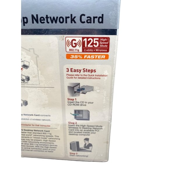 Belkin Wireless G Desktop Network Card NOS Sealed - Picture 4 of 8